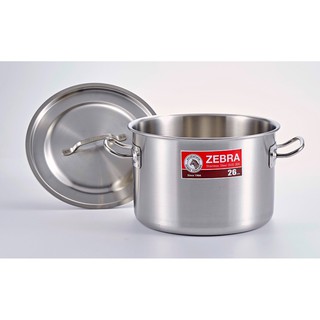 Nồi hầm xương thấp zebra 28cmx20cm-12L-171128, hàng Thái Lan cao cấp, inox 304