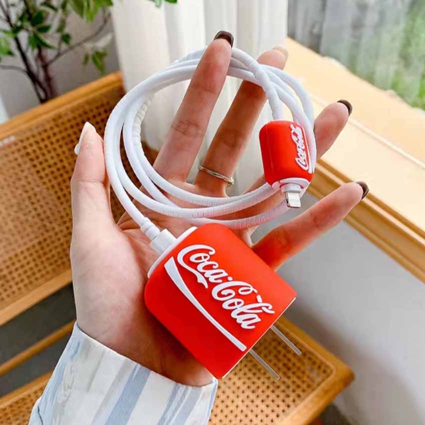 Bộ Phụ Kiện Bảo Vệ Dây Cáp Sạc Nhiều Màu Sắc Cho iPhone 18w / 20w Ốp