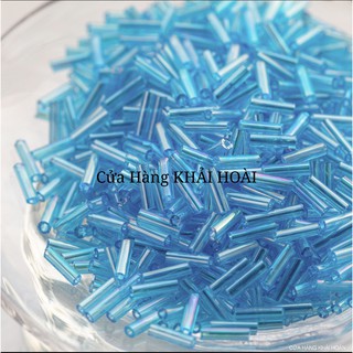 50g Hạt Cườm Khúc (Ống Trúc) 6mm Màu
