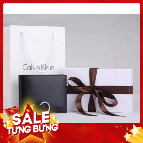 -Hàng nhập khẩu Ví nam ngang màu đen da mịn TẶNG KÈM MÓC CHÌA KHOÁ cùng hiệu cao cấp fullbox hộp túi giấy Liên hệ mua hà