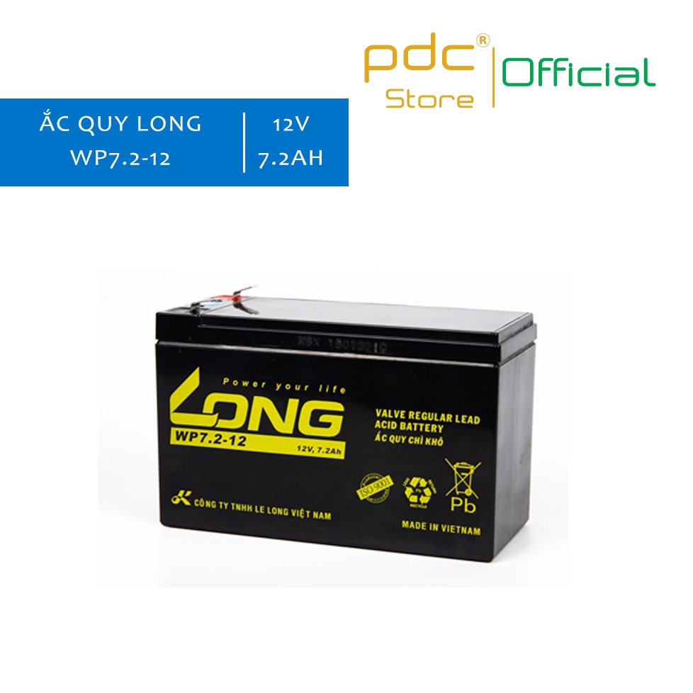 Bình ắc quy LONG 12V 7.2Ah WP7.2-12