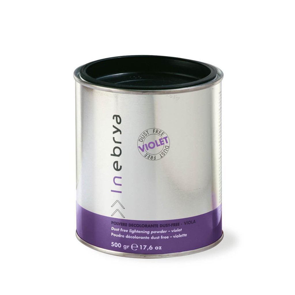 Bột Tẩy Tím Inebrya Violet nâng sáng cho tóc highlight 500ml (ITALY)