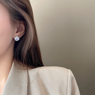 High Quality Korean Style Square Zircon Earrings