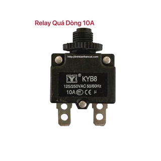 Relay nút ấn quá dòng 10a - relay tự ngắt máy rửa xe