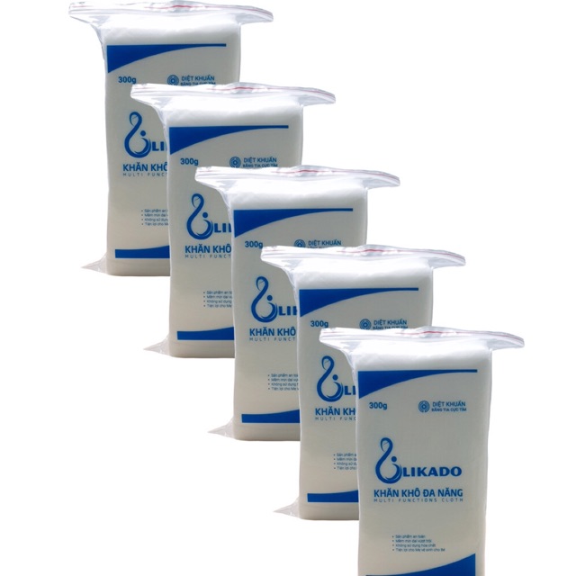 Combo 10 gói khăn giấy khô đa năng likado 300g