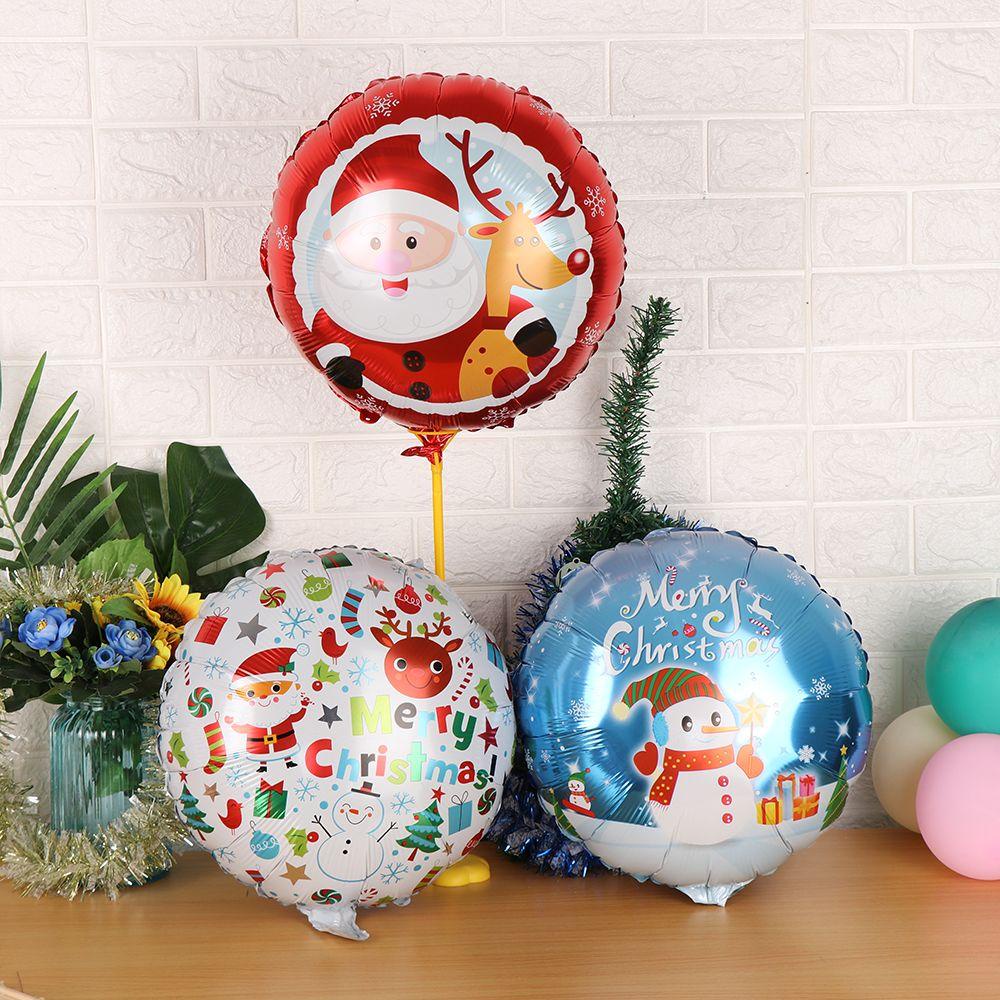 Set 5 Đồ Chơi Hình Ông Già Noel / Người Tuyết / Tuần Lộc 18 Inch Trang Trí Giáng Sinh
