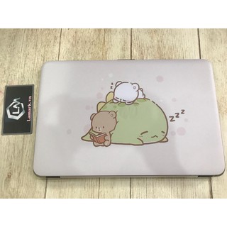 sắc hồng nhạt cho cô nàng đáng yêu cùng skin laptop full 4 mặt