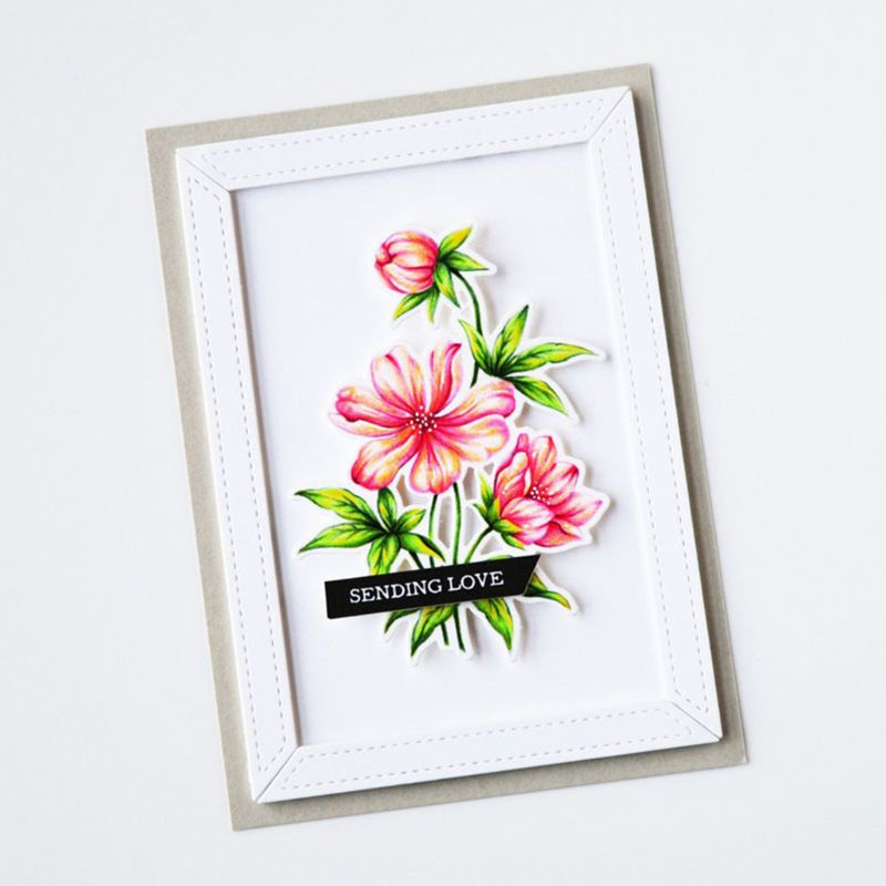 Khuôn Cắt Giấy Làm Từ Kim Loại Hình Trái Tim Trang Trí Scrapbook