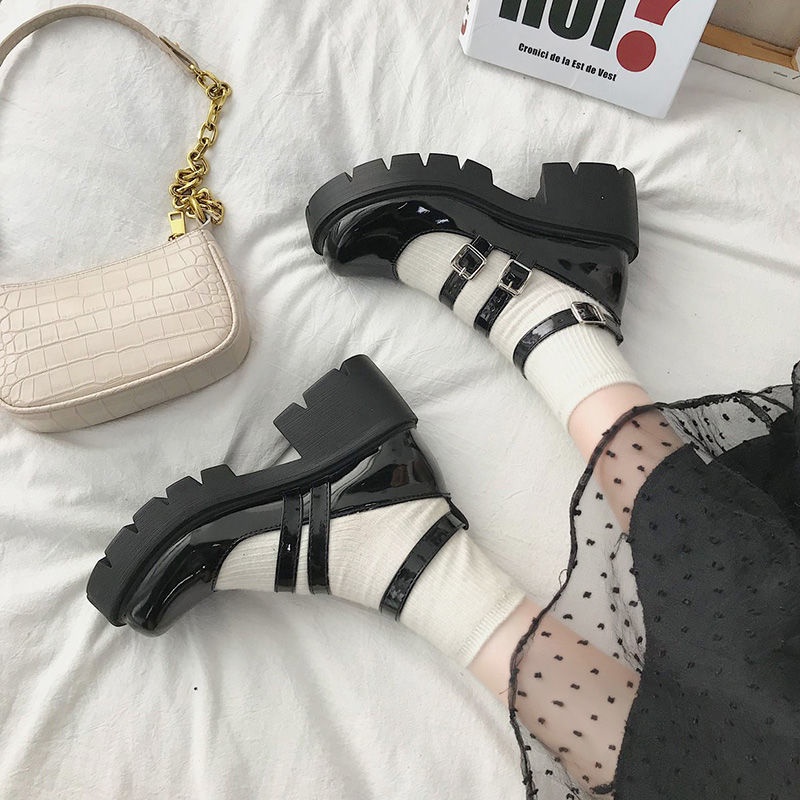 【Fast Shipping】 British Shoes Female 2021New Student-Style Japanese-StylejkUniform Shoes College Wind Thick Bottom Retro Shoes