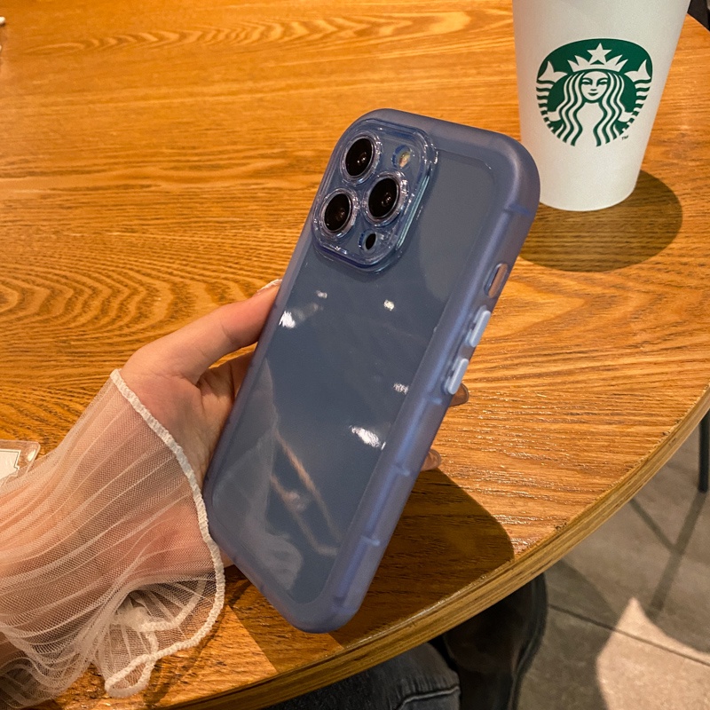 Ốp Điện Thoại Dày Trong Suốt Chống Rơi Đơn Giản Cho iPhone 11 12 Pro Max ip11 X XR Xs Max
