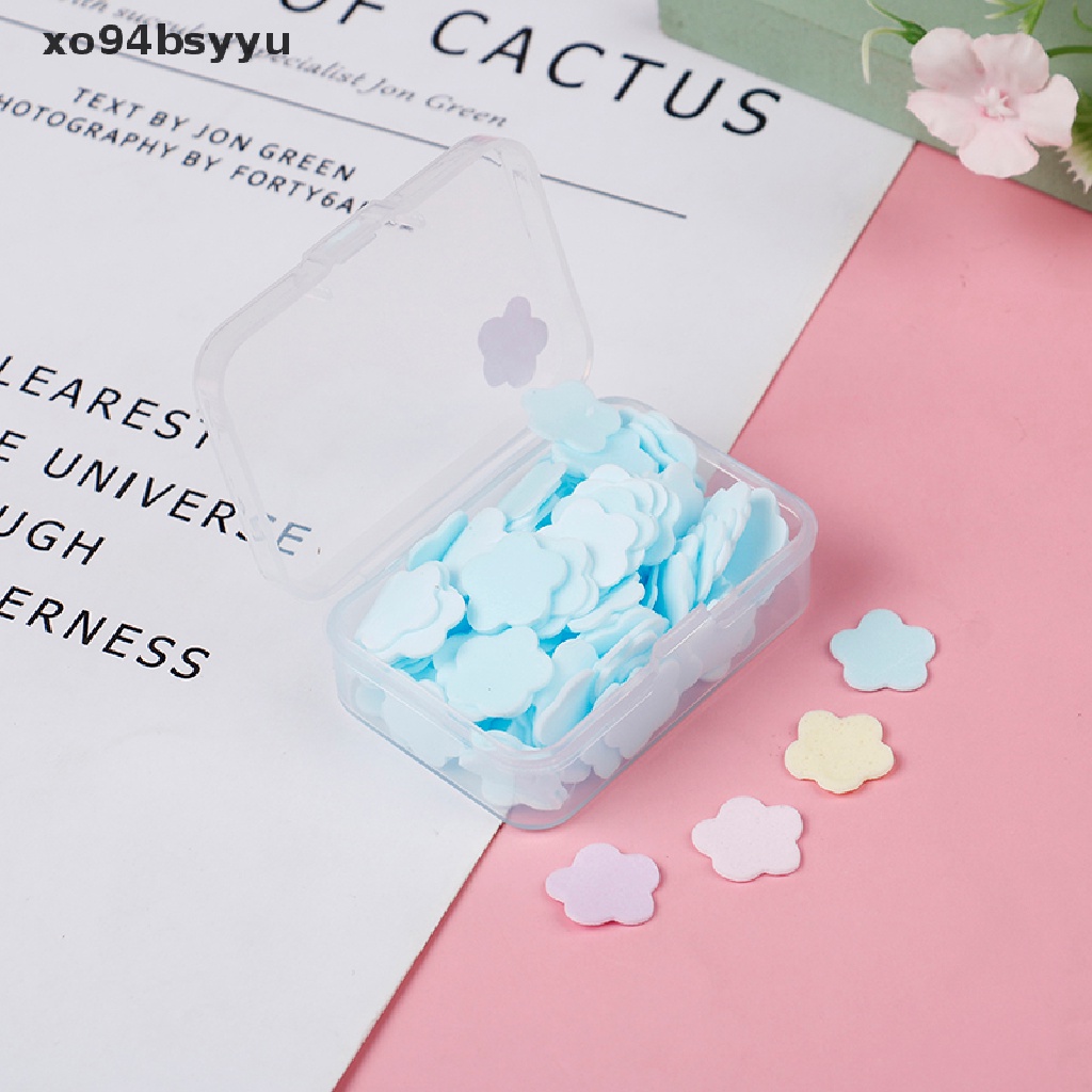 [Hàng mới về] Set 100 giấy xà phòng rửa tay tạo bọt có mùi thơm tiện lợi du lịch