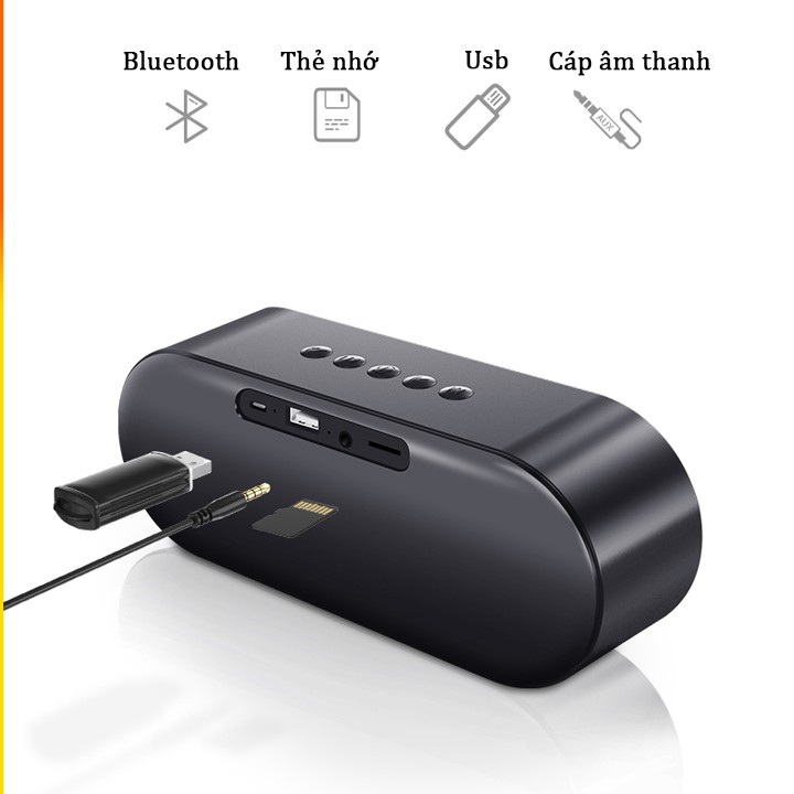 Loa bluetooth mini NIQIN S6 bluetooth 5.0 cao cấp, loa mini không dây có đèn led âm thanh siêu trầm ấm