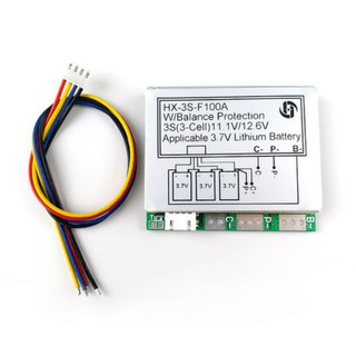 Mạch bảo vệ pin Li-ion 3S 12.6V 100A, dòng xả cao kèm cáp