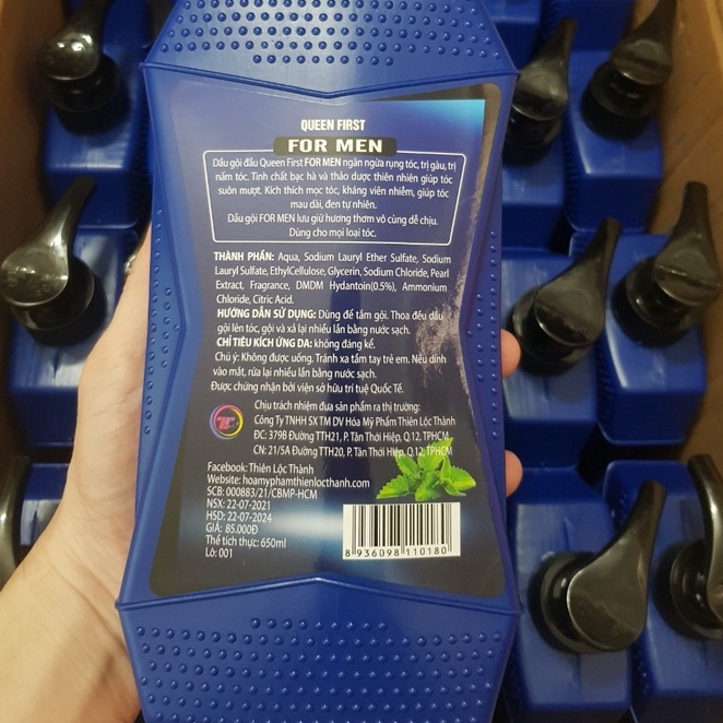 Dầu gội For Men tinh chất Bạc Hà 650ml