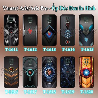 Ốp lưng Vsmart Aris/ Aris Pro dẻo đen in hình Logo Vsmart Thiết đẹp và chất