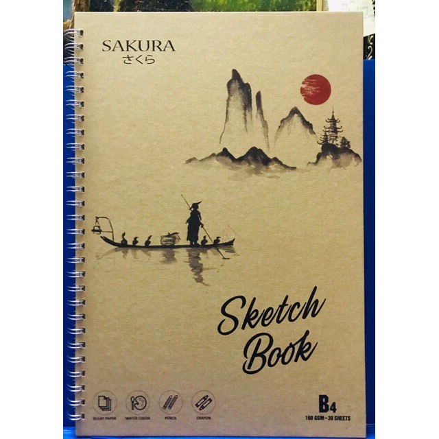 Vở vẽ Sakura Kraft khổ B4 - 30 tờ (vở vẽ SKETCH BOOK)