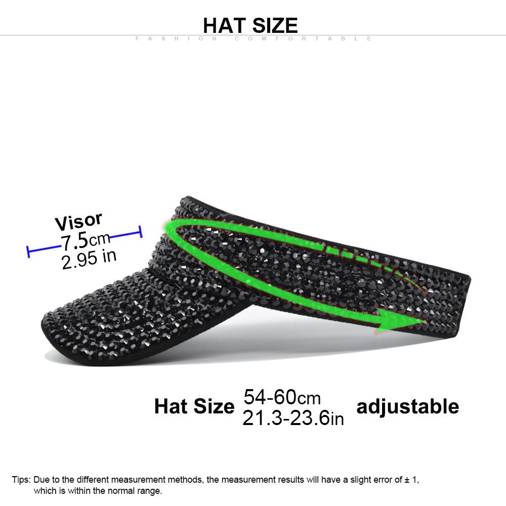 Mũ lưỡi trai hở chóp đính đá đơn giản phong cách Hàn Quốc cho nam và nữ