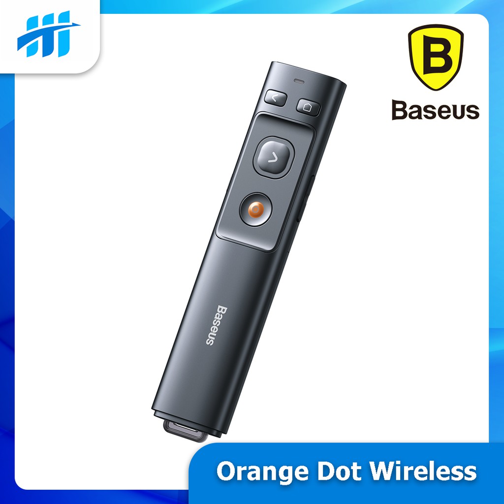 Bút trình chiếu Baseus Orange Dot Wireless Presenter (Red Laser)