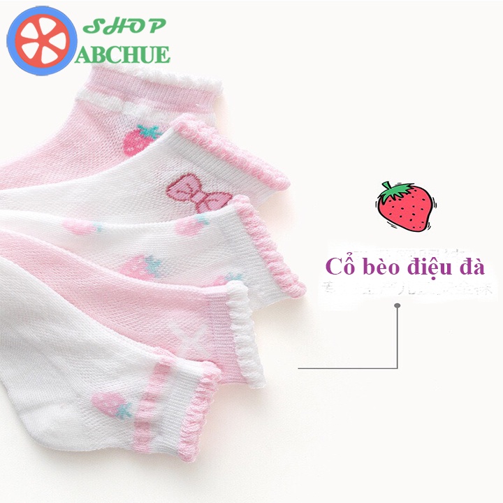 Tất Vớ Trẻ Em Minliu Cho Bé Từ 1 – 12 Tuổi Chất Cotton Set 5 Đôi