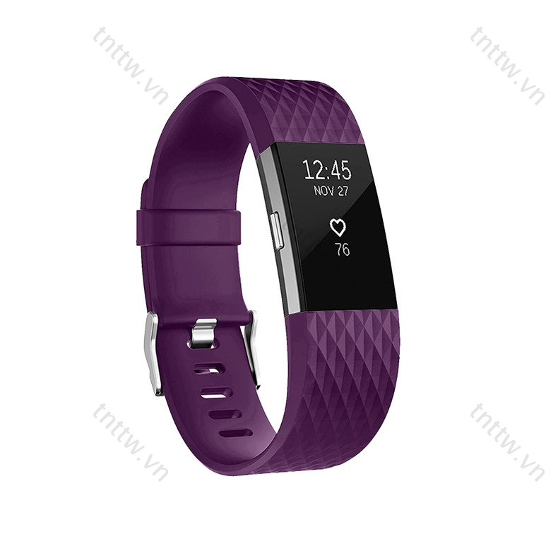 Dây Đeo Silicon Thay Thế Cho Đồng Hồ Thông Minh Fitbit Charge 2