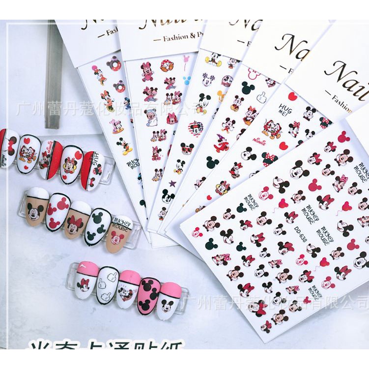 Sticker dán móng tay mickey đủ mẫu siêu hot