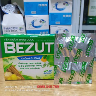 Viên ngậm thảo dược BEZUT không đường