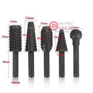 Bộ 5 mũi phay mài khắc làm gỗ lũa đa năng ❤️freeship❤️