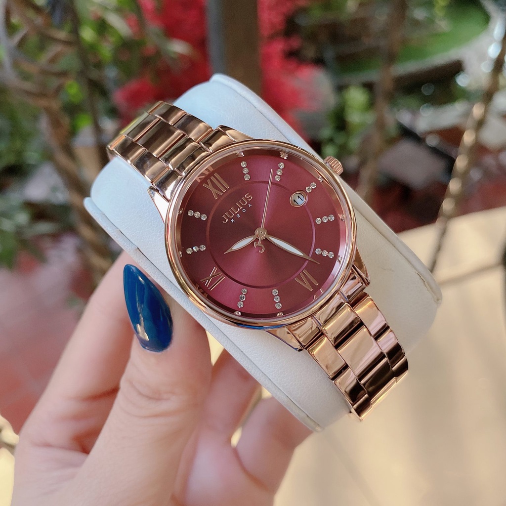 Julius Official | Đồng hồ nữ Julius Ja-1218 dây thép