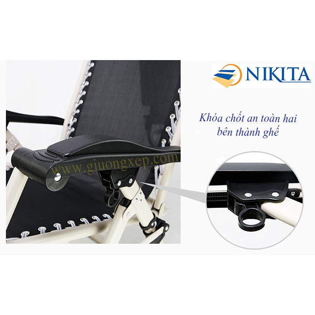 Ghế gấp thư giãn Nikita 139, BH 6 tháng