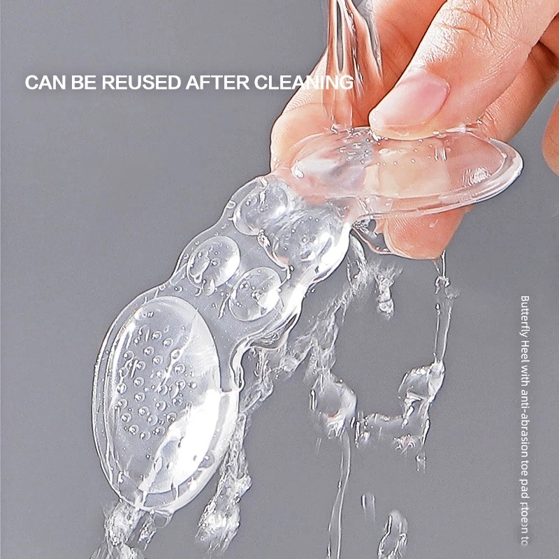 Miếng Dán Gót Chân Bằng Silicon Trong Suốt Giúp Giảm Đau Dành Cho Nữ