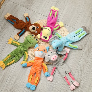 HOTĐồ chơi thú cưng lớn, vừa và nhỏ xương chó mèo có khả năng chống xé và cắn, BB gọi là răng hàm, dây bông, đồ chơi nhồ