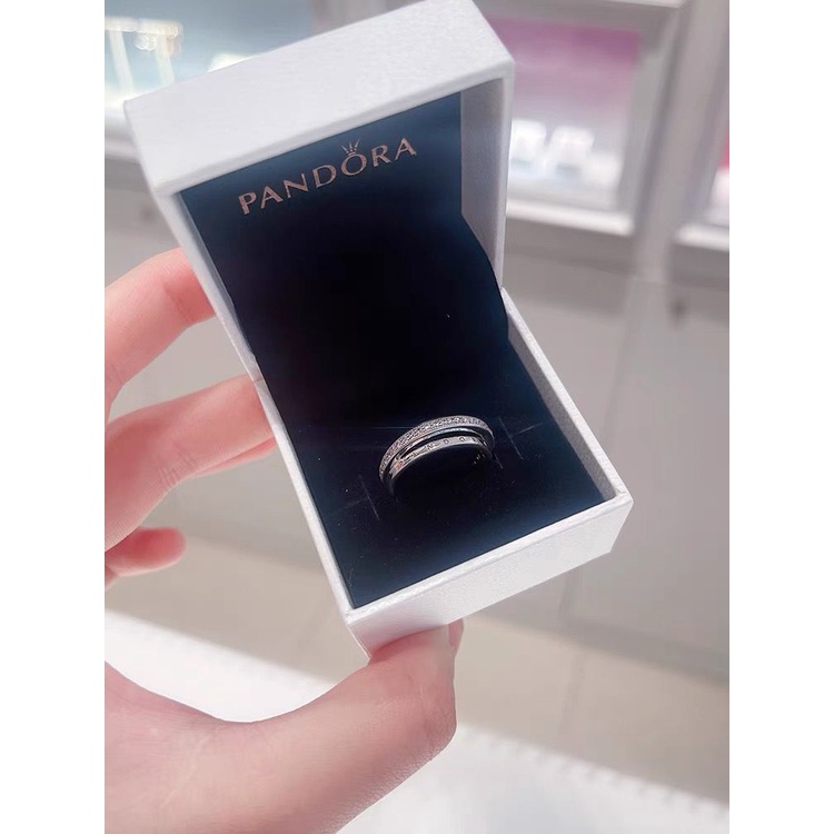 Nhẫn Đính Hôn Bạc 925 Đính Đá Cz Pandora