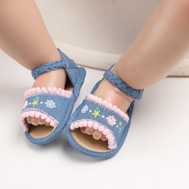 Giày Công Chúa Đế Mềm Xinh Xắn Cho Bé Gái 0-1 Tuổi