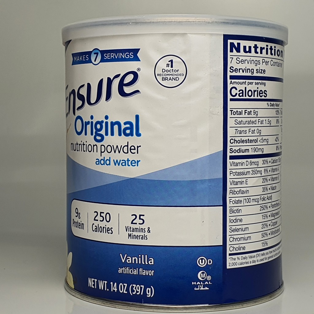 Sữa bột Ensure Mỹ - Original Nutrition Powder 397g - CHÍNH HÃNG DATE MỚI