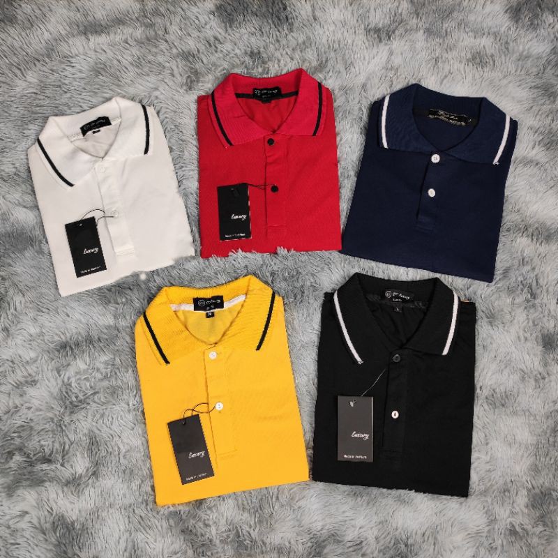 Áo phông nam có cổ phối viền HAVIA vải đẹp mát AT02 | BigBuy360 - bigbuy360.vn