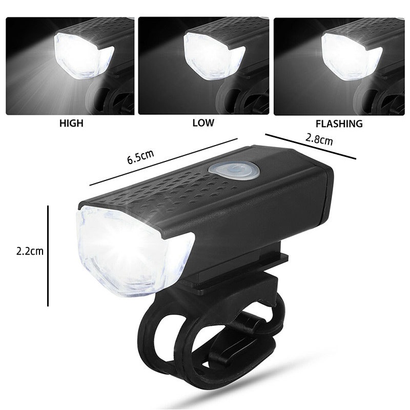 Đèn xe đạp bóng led XM-L T6 siêu sáng chống thấm nước IPX6 và hỗ trợ sạc USB - Full hộp sáng lâu nhiều giờ