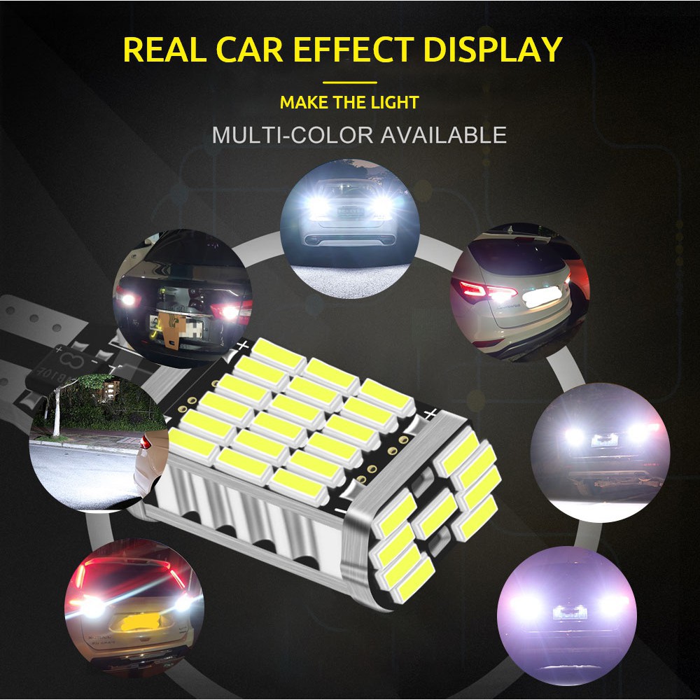 1PCS đèn Led T15 W16W nhấp nháy 3 lần dành cho xe hơi Kevanly