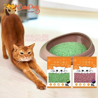 Cát đậu phụ Acro Pet 5L Cát vệ sinh mèo Hàn Quốc- Cutepets