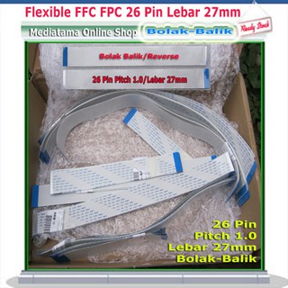 Dây cáp 1.0mm 26 pin ffc fpc fpc rộng 27mm có thể đảo ngược