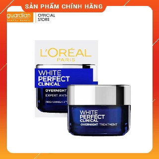 Kem dưỡng da trắng mịn và giảm thâm nám ban đêm L'Oreal Paris White Perfect Clinical 50ml