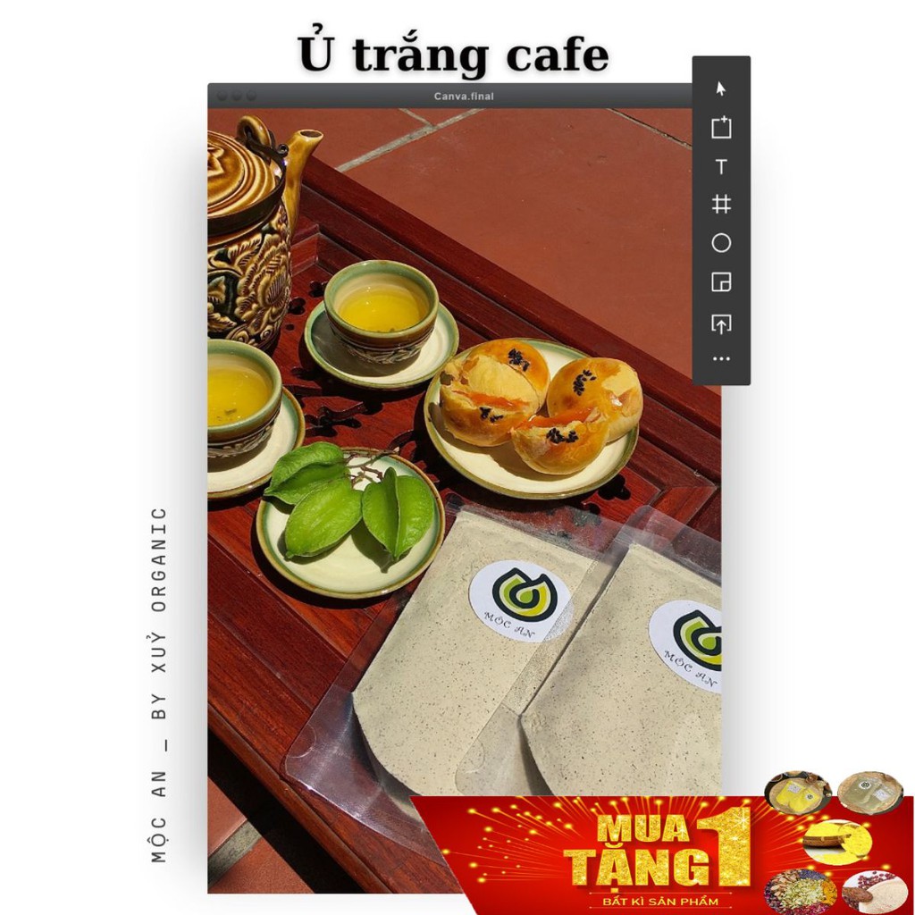 Ủ Trắng Cà phê (ủ cafe) cam kết ủ là trắng handmade (MSP12)