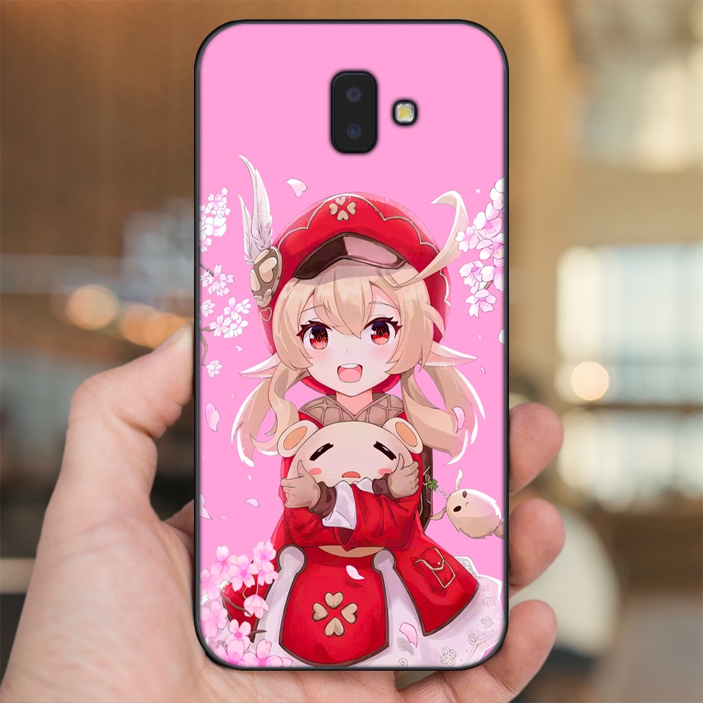 Ốp lưng Samsung J6 Plus viền đen in hình Klee Genshin Impact