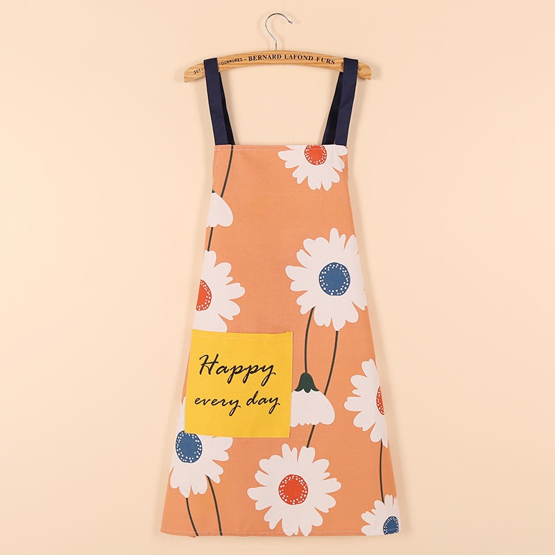 Tạp Dề Bằng Cotton Dày Chống Thấm Nước Chống Bẩn Cho Unisex