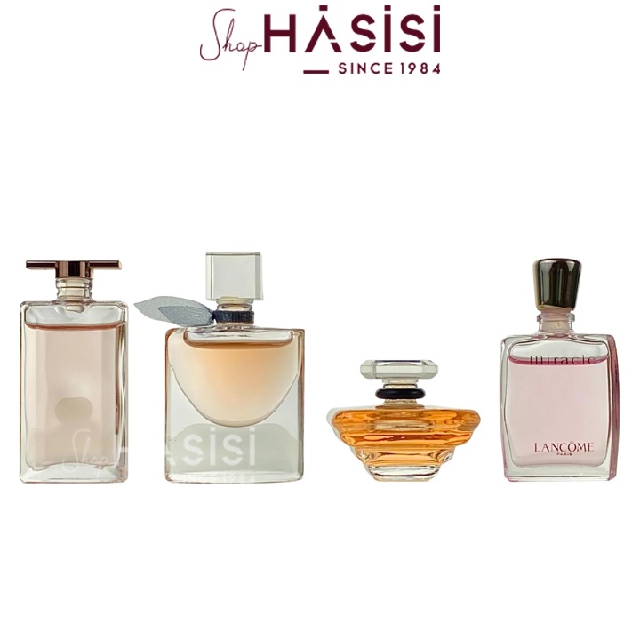 Set Nước Hoa Nữ L-A-N-C-O-M-E - Mini Giftset (Idole 5ml + La Vie Est Belle 4ml + Tresor 7.5ml + Miracle 5ml)