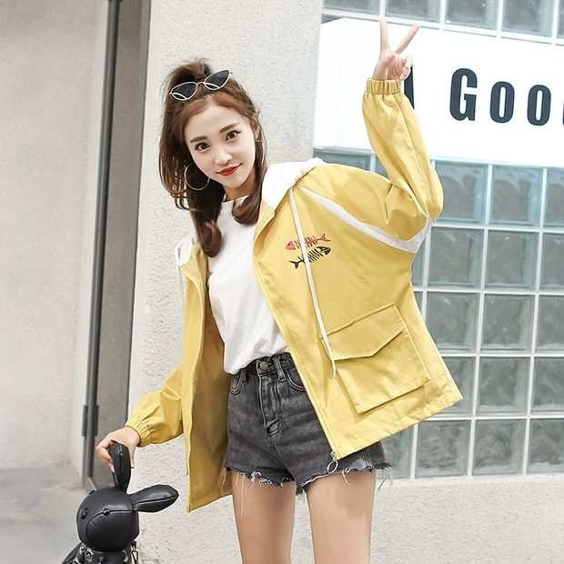 [S03] Áo khoác nữ dù phối nửa 2 lớp dễ thương - M051 | BigBuy360 - bigbuy360.vn