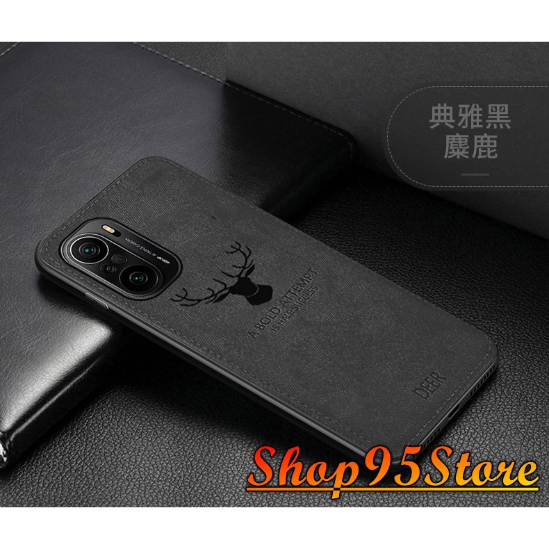 Ốp lưng vải bò Xiaomi Mi 11 họa tiết hươu