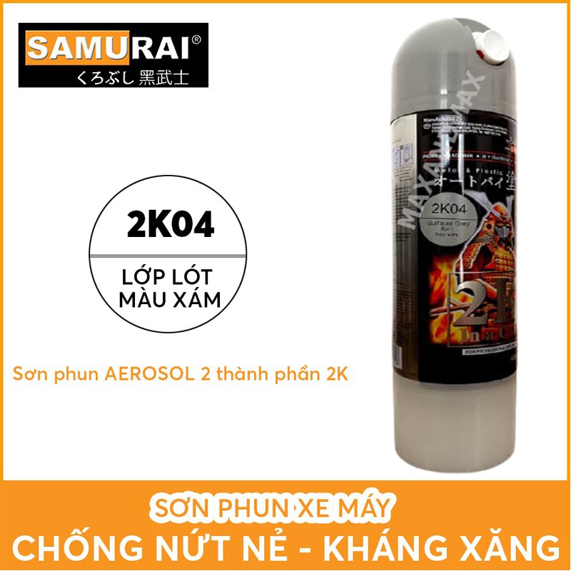 Chai sơn lót 2K04 cao cấp son Samurai