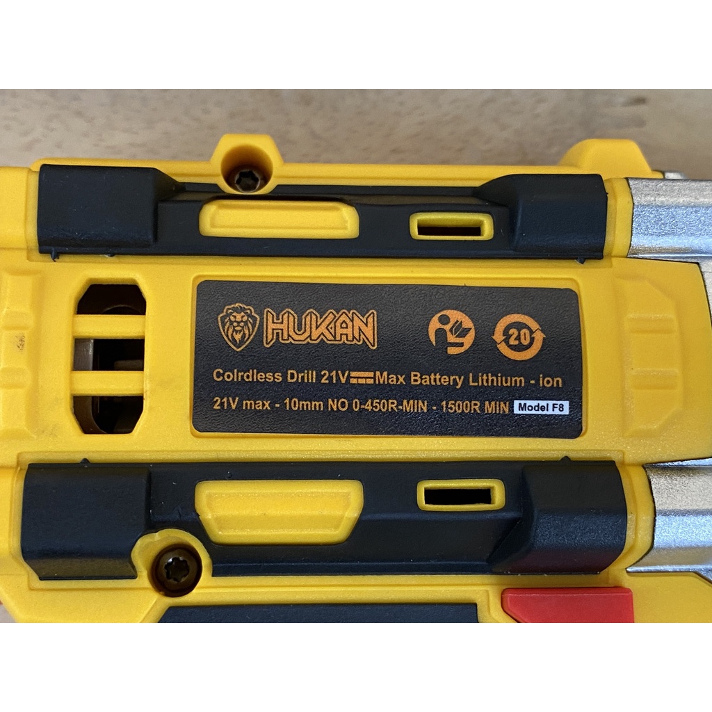 Máy khoan pin Hukan F8 3 chức năng 21v chính hãng 2 pin siêu bền