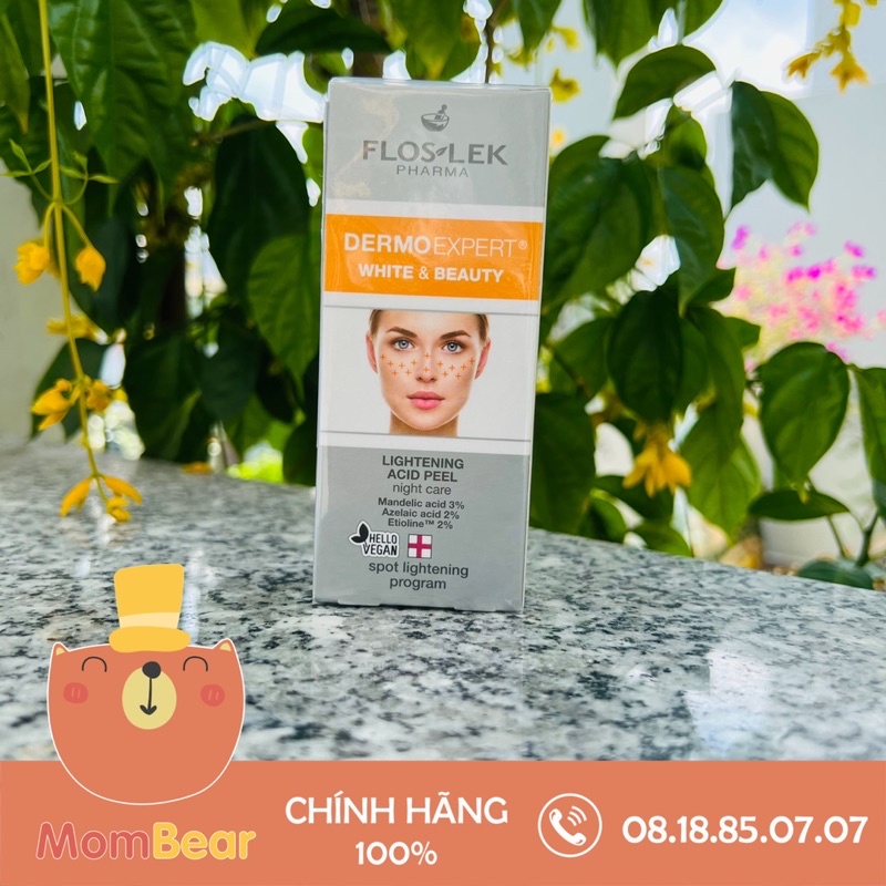 Dung Dịch Làm Sáng Mịn Floslek Lightening Acid Peel Night Care 30ml