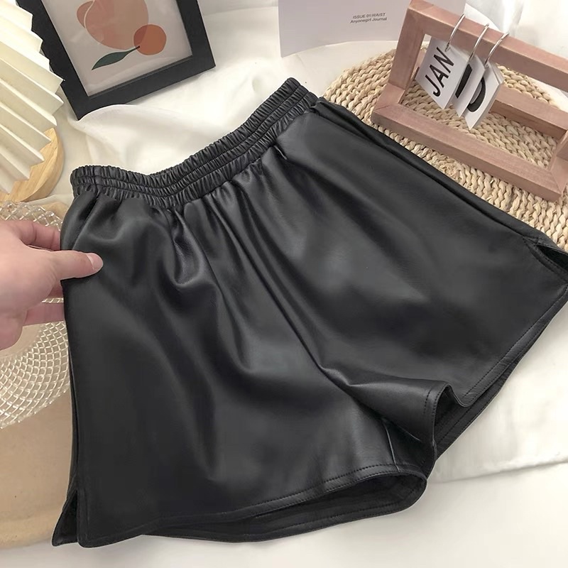 Quần Short Da PU Lưng Cao Sang Chảnh Tep fashion - QSH004